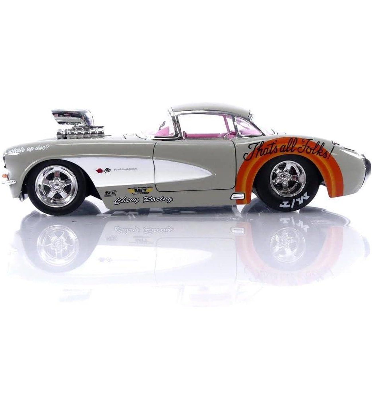 Jada Looney Tunes Bugs Bunny 1957 Chevrolet Corvette 1/24 Model Araba