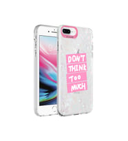 Apple iPhone 7 Plus Uyumlu Kılıf Mermer Desenli Zore Marbello Kapak (Pembe)