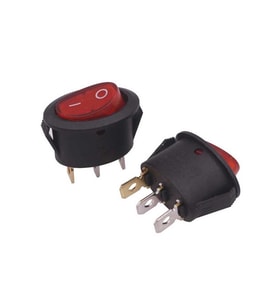 Kcd1-3 Oval Işıklı On/Off Anahtar 3 Pin Ic-134B Uyumlu
