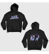 Presmono Unisex Siyah Hh V2 Black Sabbath Sırt Baskılı Kapüşonlu Sweatshirt 516968tt