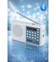 Y096 Deprem Radyosu Bluetoothlu Şarjlı Acil Durum Radyosu FM/USB/TF Kart Destekli LED Fenerli Radyo