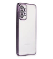 Galaxy A73 5G Kılıf Lensli Silikon - Mor