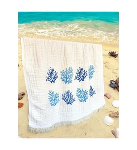 Peştemal & Plaj Havlusu – %100 Pamuk  100x200 Cm Doğal Dokulu Havlu