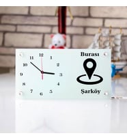 Memeleketlere Özel Masa Üstü Cam Saat