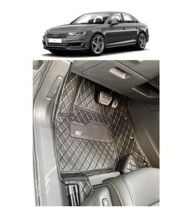 Audi A4 2016-2024 Arası Aracına Özel 8d Tek Katmanlı Havuzlu Paspas Takımı (Altın)