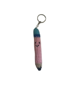 Sevimli Kalem Amigurumi Organik Anahtarlık Oyuncak