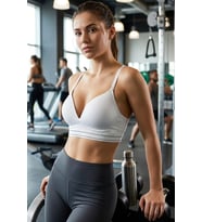 DoReMi Seamless İnce Askılı Kaplı Bralet (Beyaz)