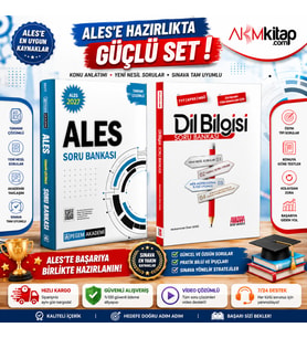 Pegem Yayınları 2027 ALES ve AKM Dil Bilgisi Soru Bankası Seti 2 Kitap