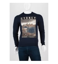 Sidney Unisex Pamuklu Slim Fit Sweatshirt Medium (Karışık)