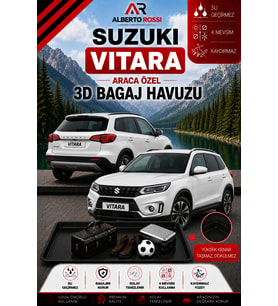 Suzuki Vitara Hybrid 2025 - 2026 Araca Özel 3D Bagaj Havuzu