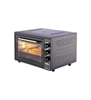 MİDİ FIRIN KARE 38LT AYARLANABİLİR TERMOSTAT = 50–320°C - SAATLİ = 0 - 90 DK ZİL 3 KADEME HIZ AYAR EMAYE TEPSİ  50x33x40cm