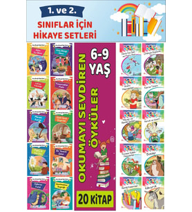 1.ve 2.Sınıflar İçin Okuma Alışkanlığı Kazandıran Mükemmel 20 li Hikaye Seti 4