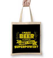 I Make Beer Disappear Craft Beer Drinkers Drinking Bez Çanta Uzun Saplı
