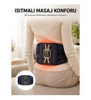 Mey İthalat® Isıtmalı Bel ve Bacak Masaj Kemeri Vücut Destekli