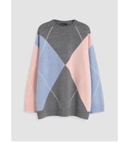 LCW Modest Pembe Renk Bloklu Kadın Triko Tunik