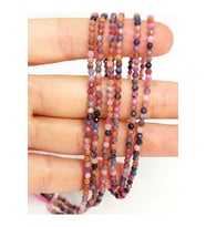 Bileklik Boy Yakut & Safir Açık Renkler Dizi 2.5mm (45444) Yarım Dizi (17CM UZUNLUĞUNDADIR)