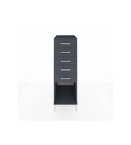 Kronos Dolap 5 Çekmeceli 44x59x134 Antrasit-Antrasit