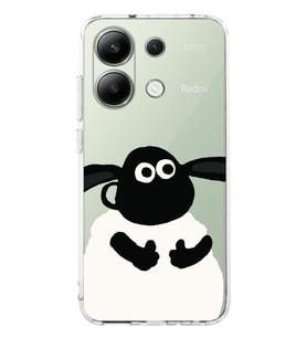 Xiaomi Redmi Note 13 4G Uyumlu Koyun Desenli Şeffaf Telefon Kılıfı