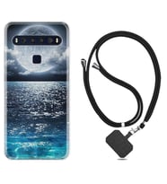 TCL 10L 10 Plus 10SE 20E 20SE 30 L7 Kılıf Boyun Askılı Silikon Great Moon 1301