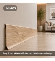 Linela Suya Dayanıklı Pvc Süpürgelik 8 cm - Melbourne Meşe - LNL405