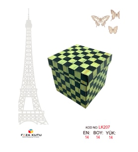 14x14x14 Hediyelik Kutu Kraft Kutu Karton Kutu YIlbaşı Kutusu Pasta Kutusu Balon Kutusu (5 ADET)