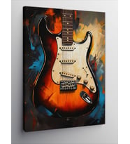 Kanvas Tablo Elektro Gitar