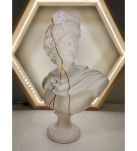 Apollo 'Gold Streak' Dekoratif Heykel, Pop Art Roma Yunan Heykelleri