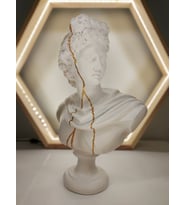 Apollo 'Gold Streak' Dekoratif Heykel, Pop Art Roma Yunan Heykelleri