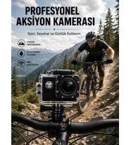 Profesyonel Video Çekimleri İçin 1080P Full HD Aksiyon Kamerası