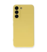 Galaxy S23 Kılıf Nano Içi Kadife Silikon - Sarı
