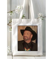 Garth Brooks Baskılı Bez Çanta omuz çantası Kişiye Özel desen 3