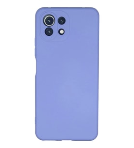 Newface Xiaomi Mİ 11 Lite Kılıf Nano içi Kadife Silikon - Lila