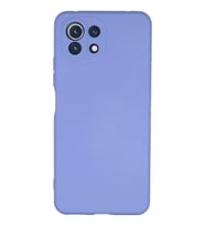 Newface Xiaomi Mİ 11 Lite Kılıf Nano içi Kadife Silikon - Lila