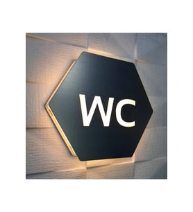 Honeycomb Serisi Işıklı Wc Yönlendirme Tabelası
