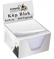 Küp Blok Not Kağıdı 15 Paket 8x8 cm Beyaz Küp Not Kağıdı Kare Kağıt Beyaz Boş Kağıt 400 Yaprak Hatırlatma Ofis