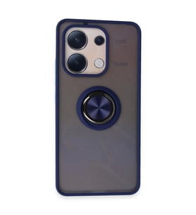 Xiaomi Redmi Note 13 4G Kılıf Montreal Yüzüklü Silikon Kapak - Lacivert