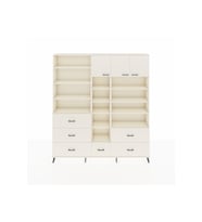 Arges Gardrop 17 Raflı 6 Çekmeceli 3 Kapaklı 220x30x243 Aytaşı-Aytaşı