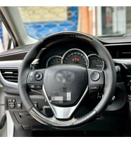 Toyota Corolla 2015-2018 Araca Özel Direksiyon Dikmeli Direksiyon Kılıfı (5D Kristal Karbon) (Karışık)