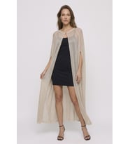 Simli İnce Elegant Premium Triko Pelerin