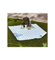 Outdress Suya Dayanıklı Çok Amaçlı Piknik Örtüsü 150 X 150 Cm Mavi Beyaz Ekose