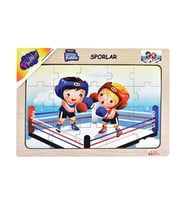Playwood Ahşap Eğitici Puzzle Sporlar Boks ONY85