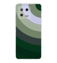 PrintiFy Xiaomi Mi 13 Pro Uyumlu Kamera Korumalı Renk Cümbüşü C Tasarımlı Şeffaf Silikon Kılıf