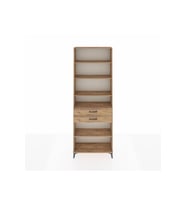 Arges Dolap 5 Raflı 2 Çekmeceli 88x30x243 Çam-Çam