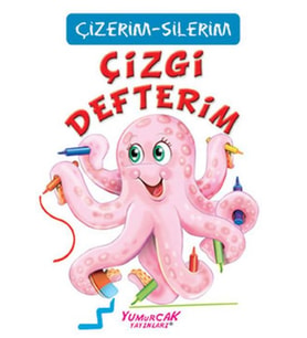 Çizgi Defterim (Çizerim-Silerim) - Kalem Hediyeli