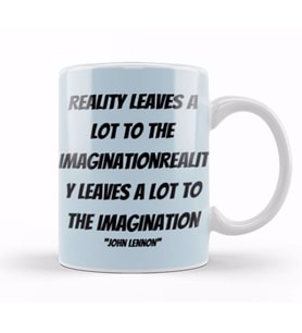 John Lennon Quote Kupa Bardak Porselen
