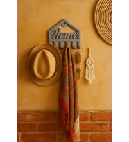 Dekoratif Açılır Kapanır Anahtar Askı Home Detay 15 X 15 Cm