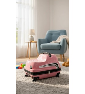 Lüks ABS 360° Çocuk Valizi – Pembe
