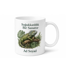 İguana Besleyen Çılgın Teraryum Sever Egzotik Meraklısı Kupa Bardak Hediye
