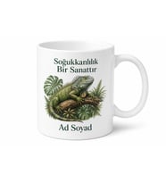 İguana Besleyen Çılgın Teraryum Sever Egzotik Meraklısı Kupa Bardak Hediye