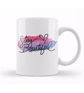 Stay Beautiful Kupa Bardak Porselen